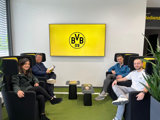 Researchers at BVB training grounds